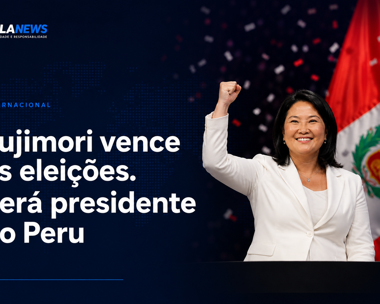 Foto da matéria: Keiko Fujimori vence eleição presidencial e volta a colocar o fujimorismo no poder no Peru