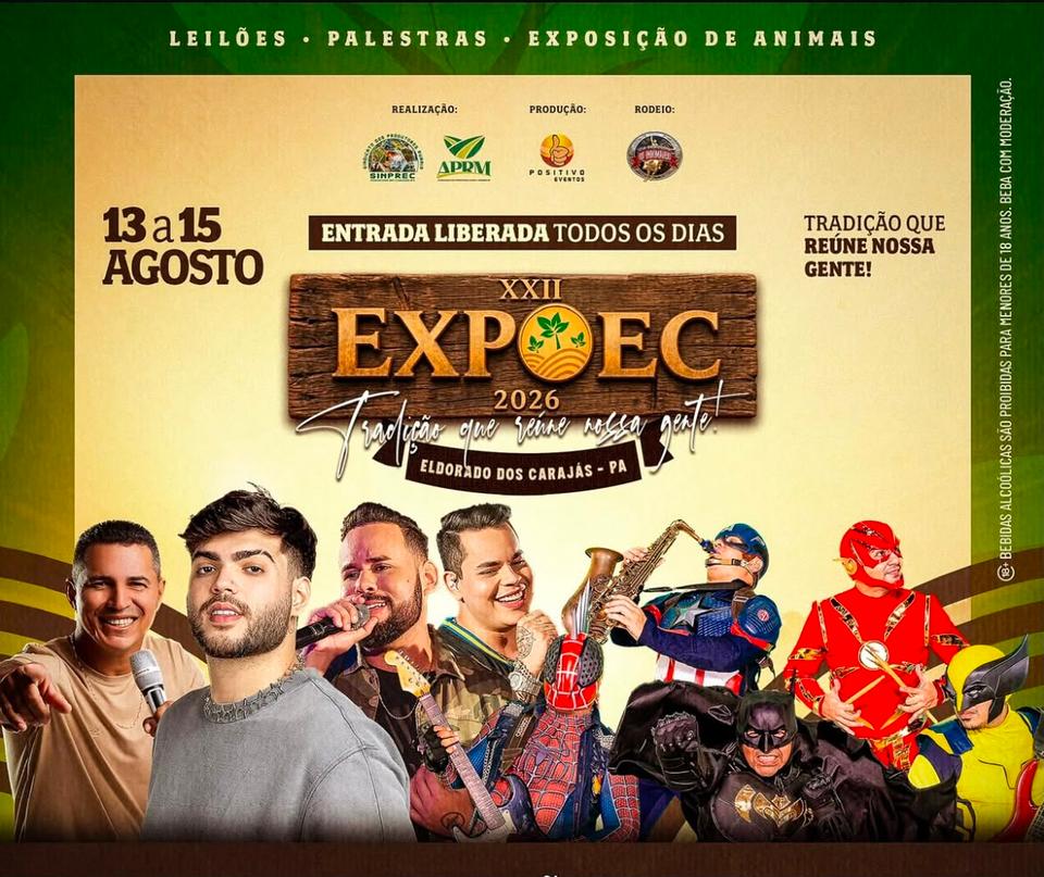 Foto da matéria: Expoec 2026 promete a maior edição da história e coloca Eldorado dos Carajás no centro do agronegócio regional