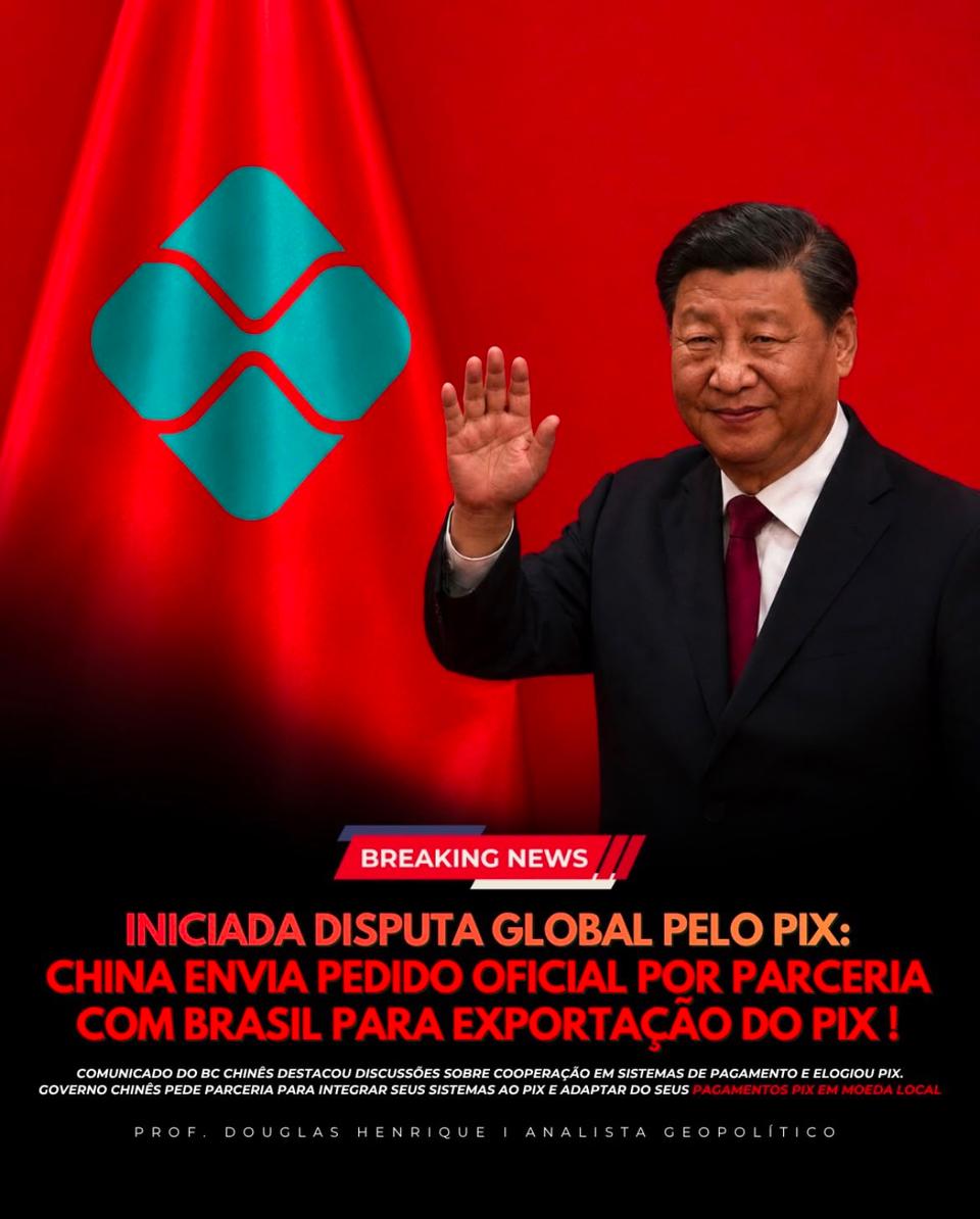 Foto da matéria: China demonstra interesse em sistemas de pagamento brasileiros e debate sobre o Pix ganha força